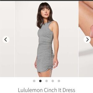 LULULEMON-Cinch It Dress Heathered Medium Grey